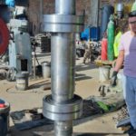 Cambio de rodamientos de eje principal de máquina chancadora San Miguel Arcangel contratistas